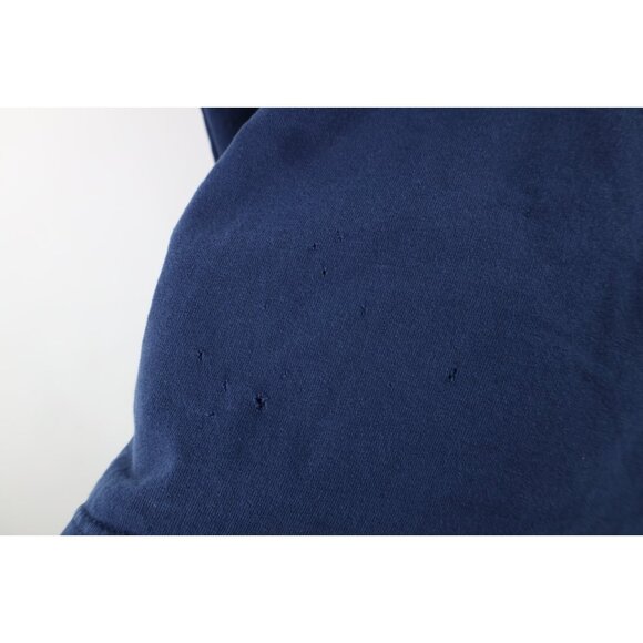 Vtg Nike Mens S Travis Scott Center Swoosh University of Michigan T-Shirt Blue - Picture 9 of 16